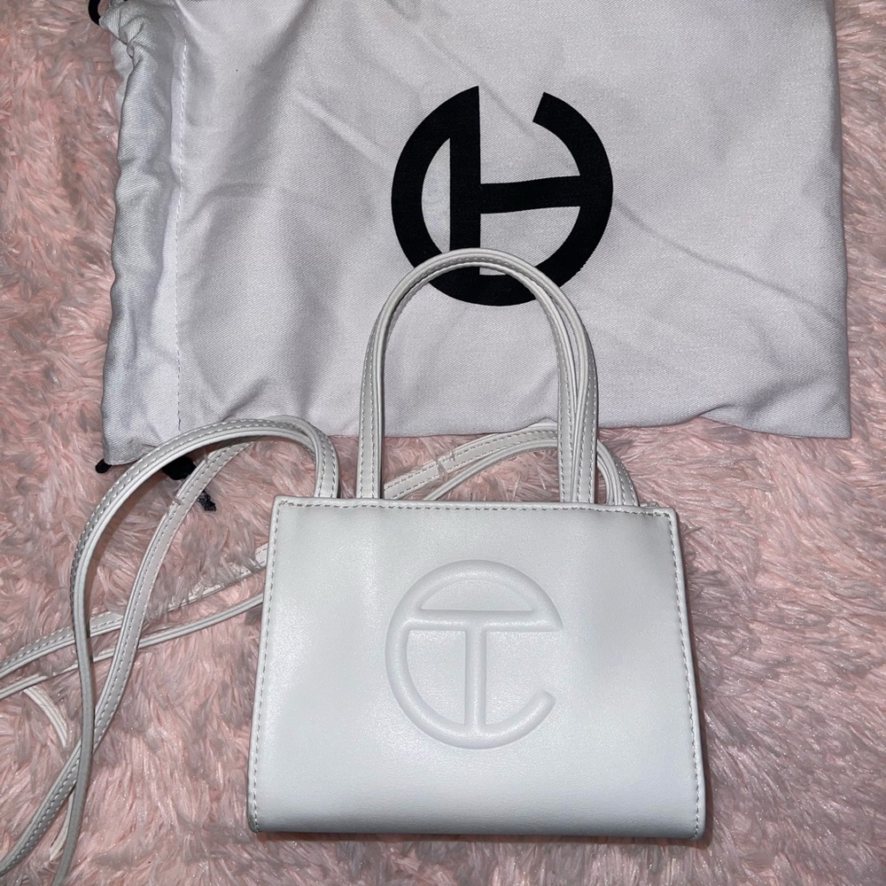Telfar mini bag white